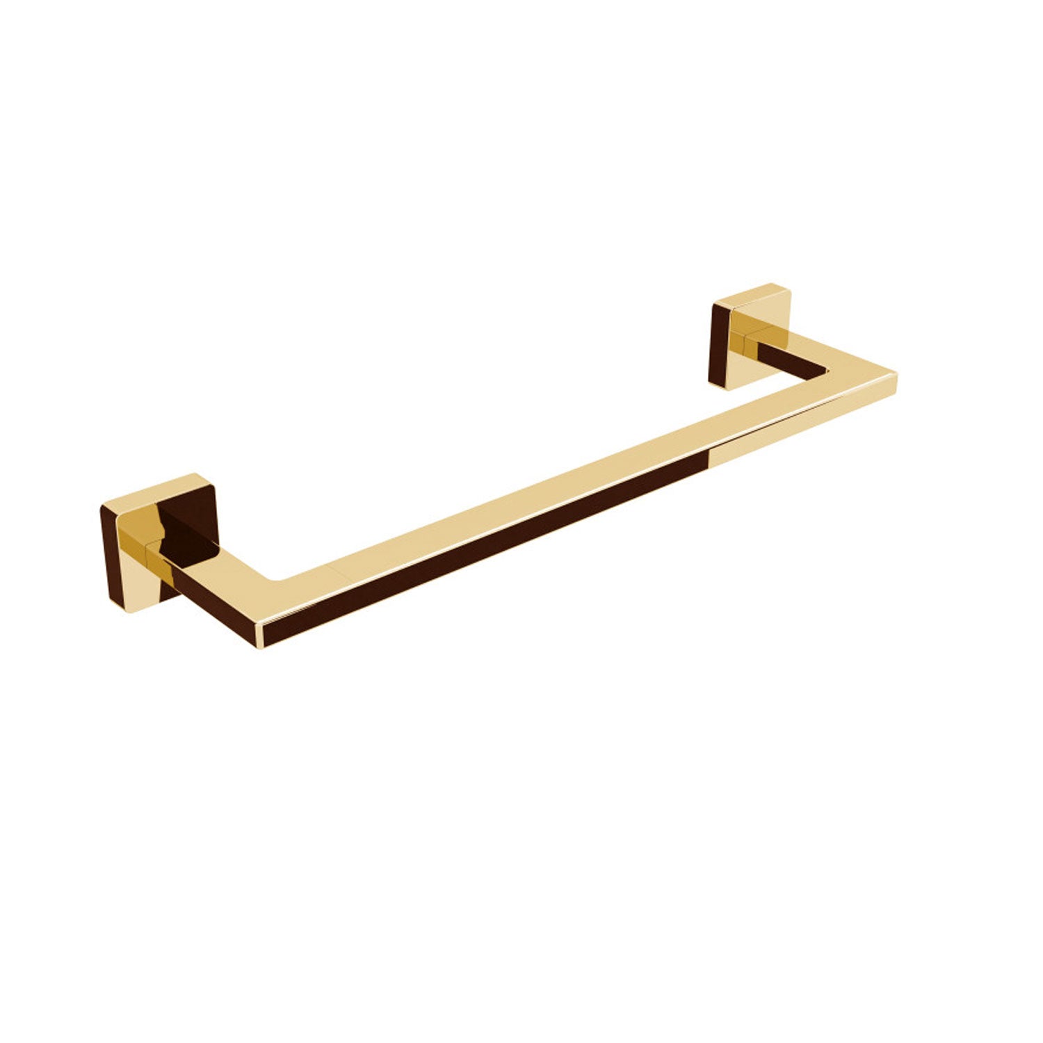 Porta asciugamani in ottone da fissare a parete collezione Dado di Lineabeta - Metallo oro 340mm by CeramicStore | Lo specialista del tuo bagno