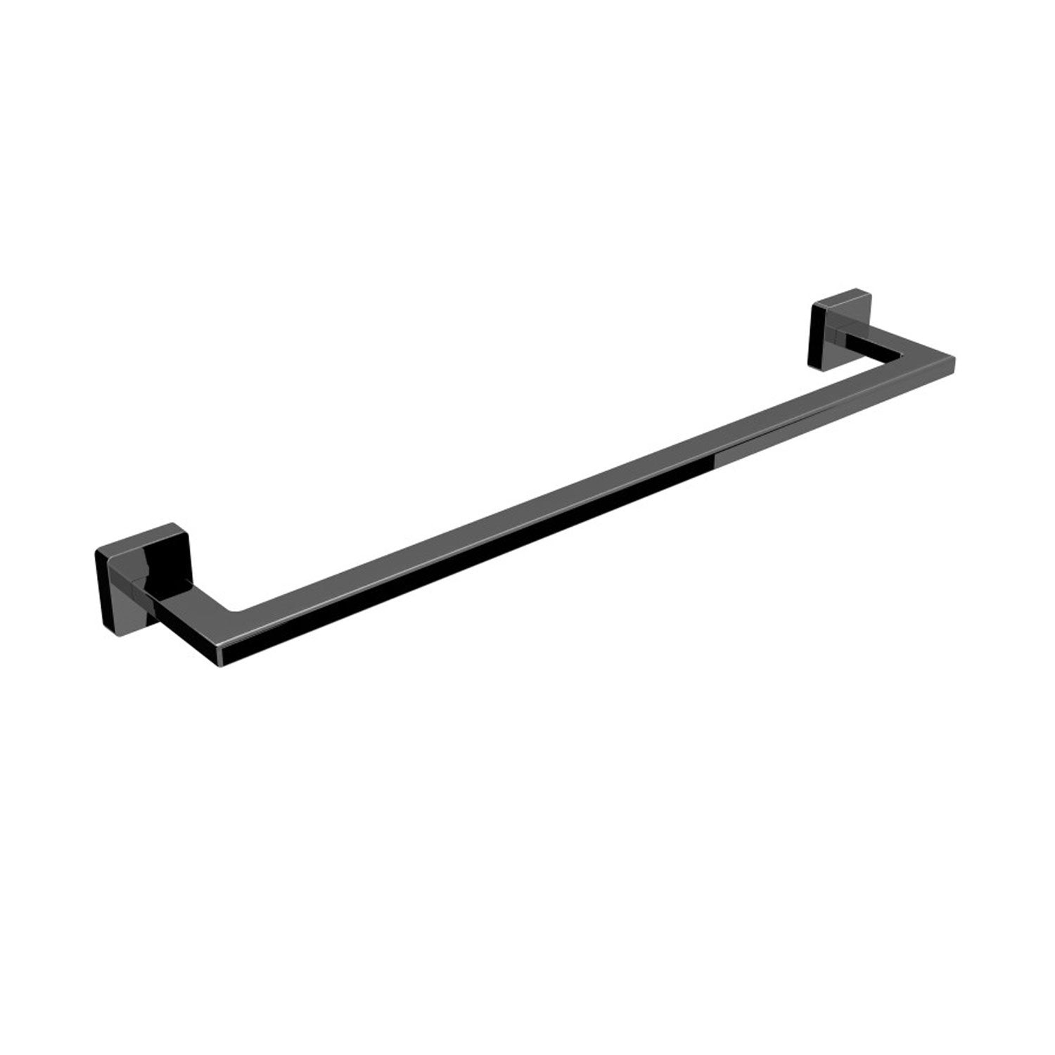 Porta asciugamani in ottone da fissare a parete collezione Dado di Lineabeta - Metallo nero opaco 490mm by CeramicStore | Lo specialista del tuo bagno