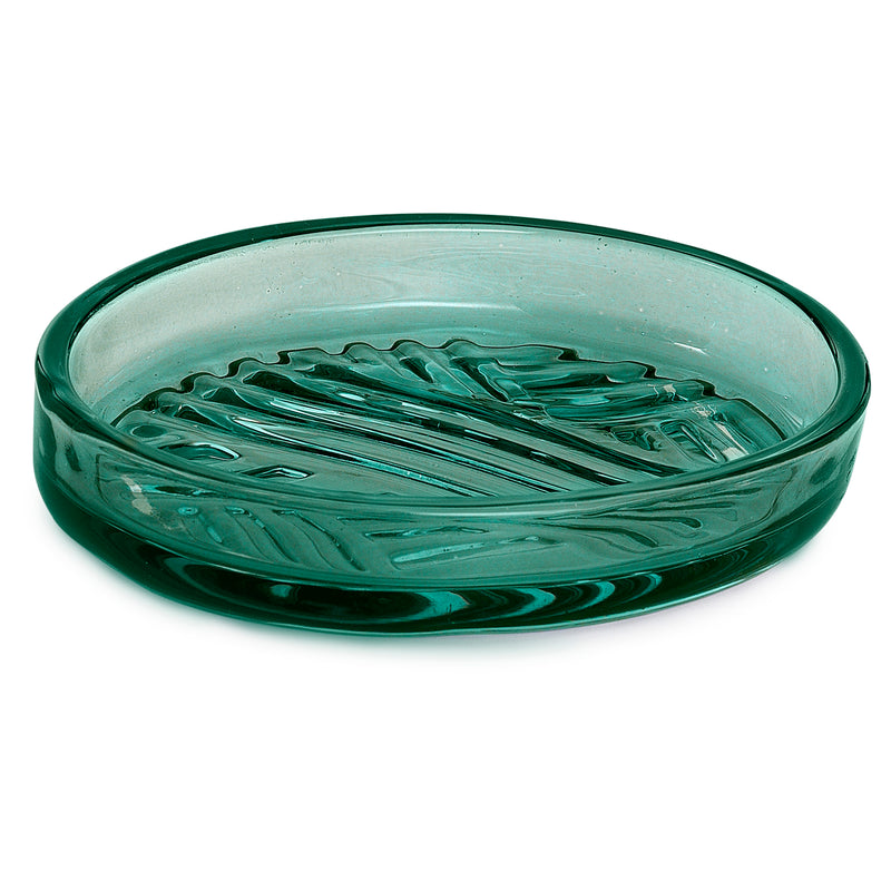 Portasapone in vetro Gedy serie Corinne - Verde