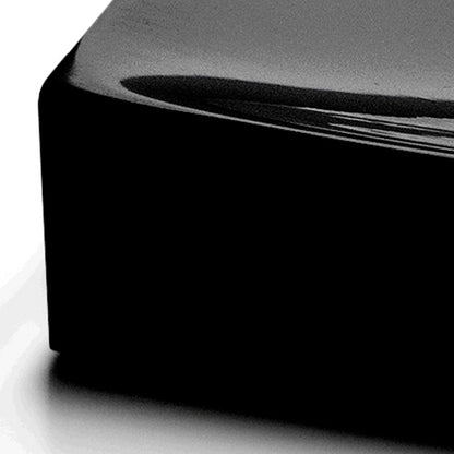Portasapone in resina e sabbia Gedy serie Sofia - Nero