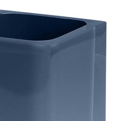 Portaspazzolini da appoggio in resina Gedy serie Rainbow - Blu Petrolio