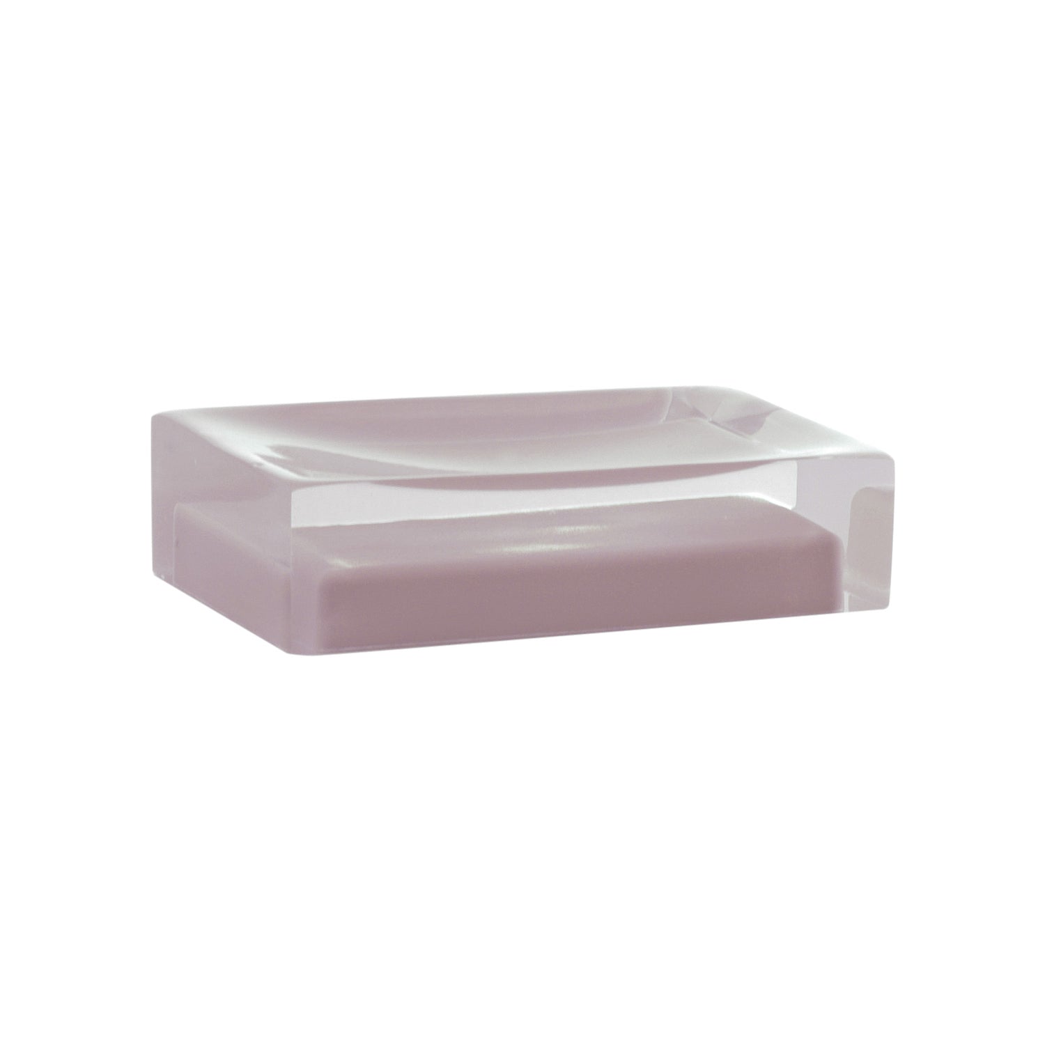 Portasapone da appoggio in resina collezione Gedy serie Rainbow - Rosa