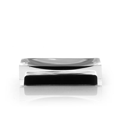 Portasapone da appoggio in resina collezione Gedy serie Rainbow - Nero