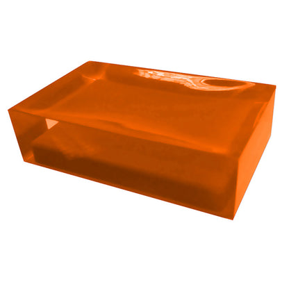 Portasapone da appoggio in resina collezione Gedy serie Rainbow - Arancione