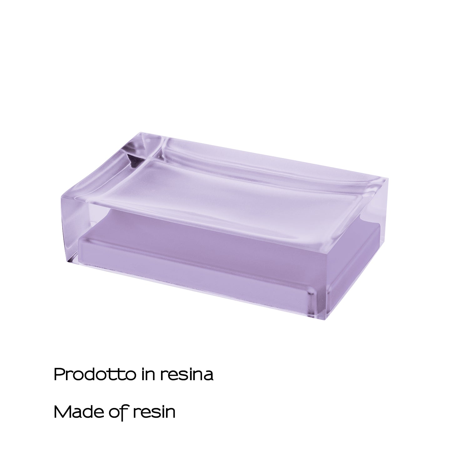 Portasapone da appoggio in resina collezione Gedy serie Rainbow - Lilla