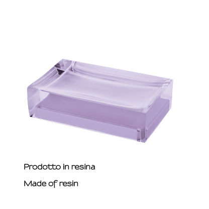 Portasapone da appoggio in resina collezione Gedy serie Rainbow - Lilla
