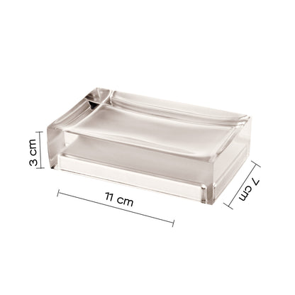 Portasapone da appoggio in resina collezione Gedy serie Rainbow - Tortora Chiaro