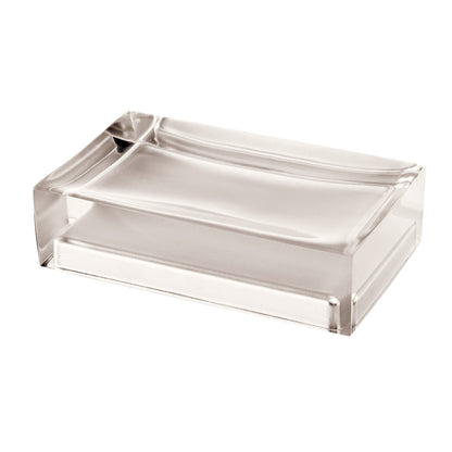 Portasapone da appoggio in resina collezione Gedy serie Rainbow - Tortora Chiaro