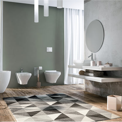 Portasapone da appoggio in resina collezione Gedy serie Rainbow - Tortora Chiaro
