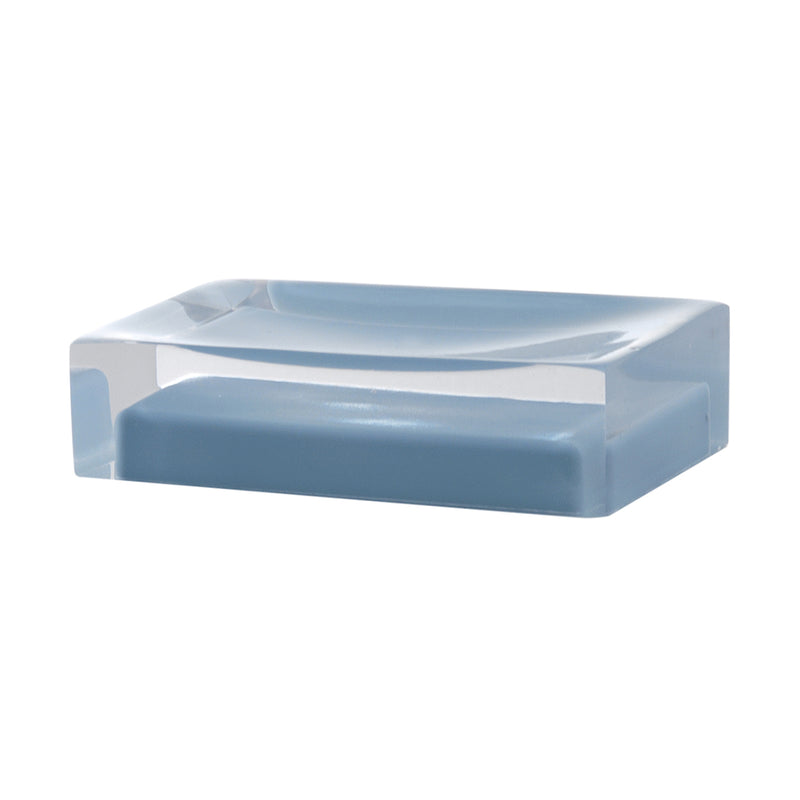 Portasapone da appoggio in resina collezione Gedy serie Rainbow - Celeste