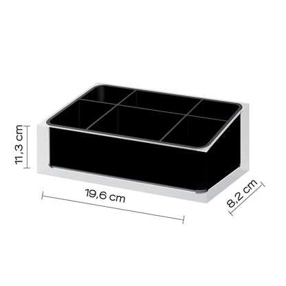 Organizer da appoggio Gedy serie Rainbow - Nero by CeramicStore | Lo specialista del tuo bagno