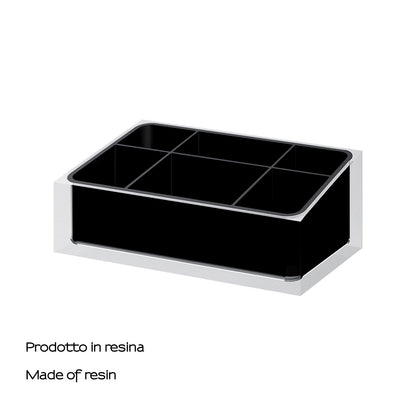 Organizer da appoggio Gedy serie Rainbow - Nero by CeramicStore | Lo specialista del tuo bagno