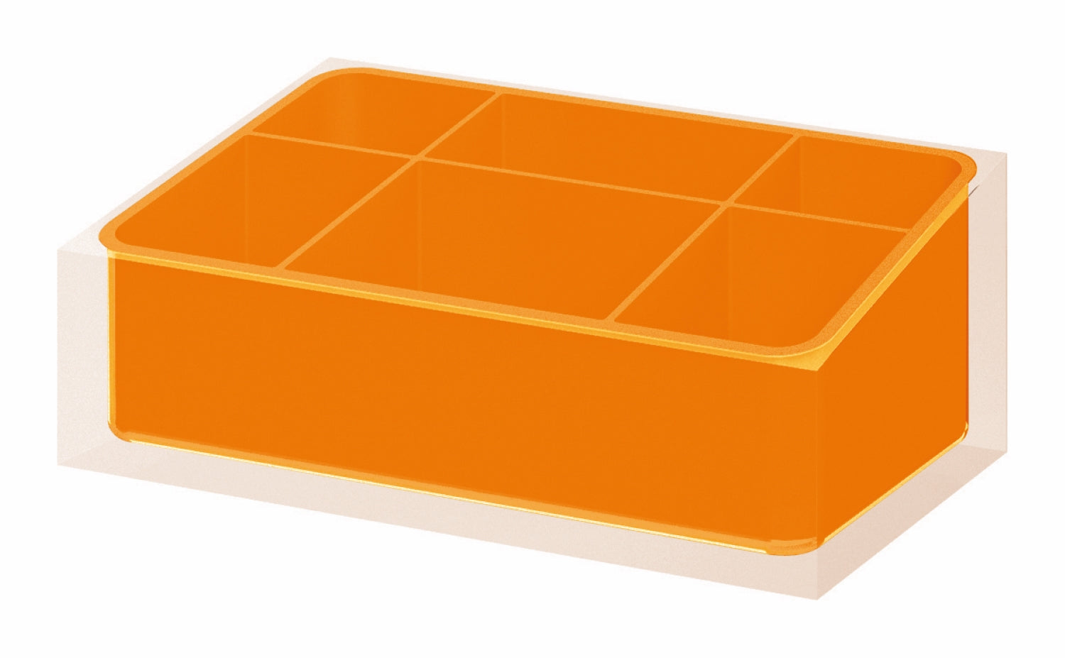Organizer da appoggio Gedy serie Rainbow - Arancione by CeramicStore | Lo specialista del tuo bagno