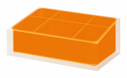 Organizer da appoggio Gedy serie Rainbow - Arancione by CeramicStore | Lo specialista del tuo bagno