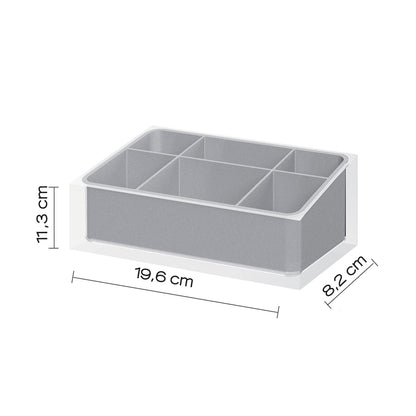 Organizer da appoggio Gedy serie Rainbow - Argento by CeramicStore | Lo specialista del tuo bagno