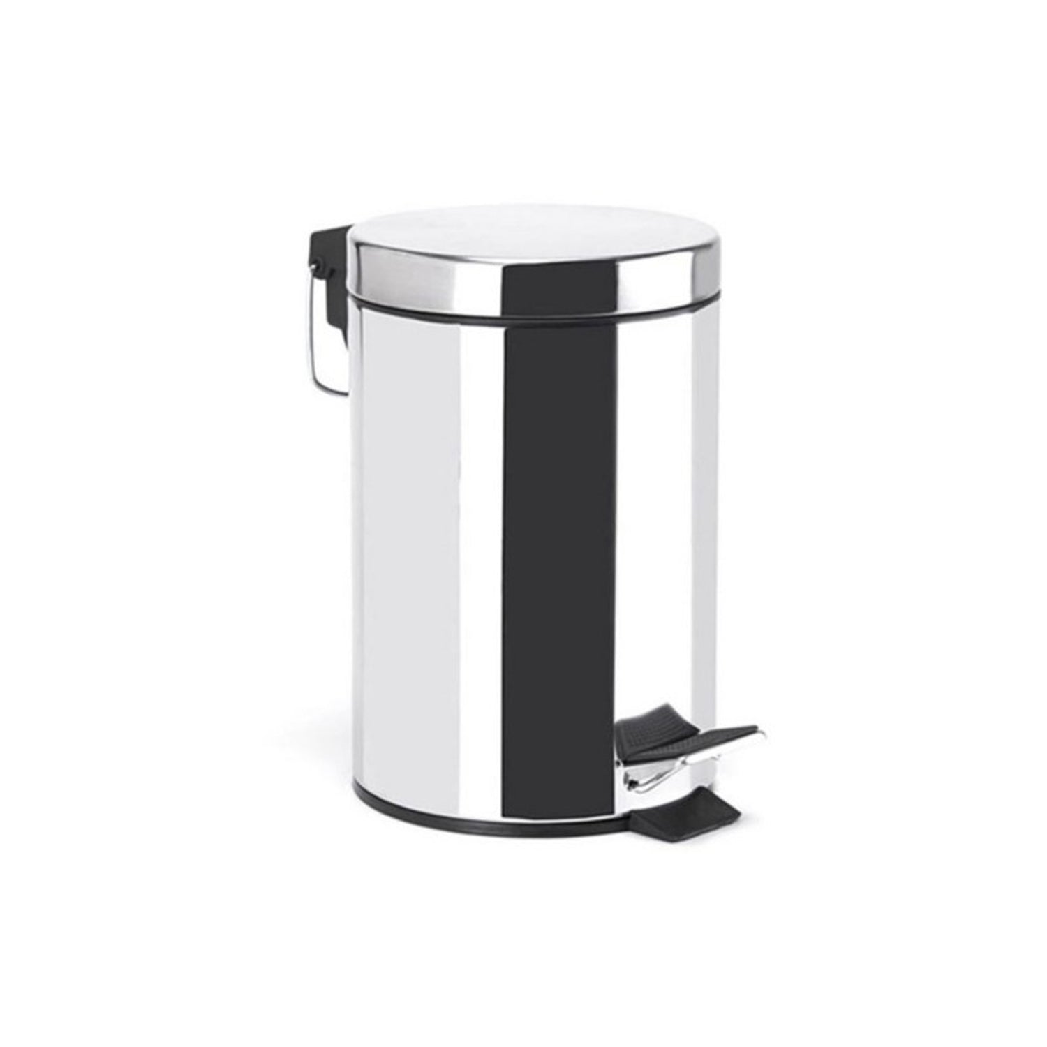 Versione Outlet - Pattumiera a pedale in acciaio inox 5L modello Mirror con finitura cromo by CeramicStore | Lo specialista del tuo bagno