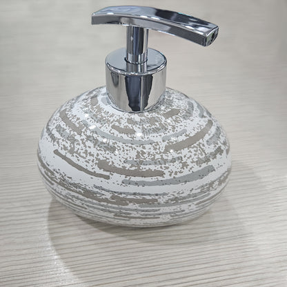 Dispenser Porta Sapone in ceramica mattone beige Collezione  CARAMIDA - Versione Outlet