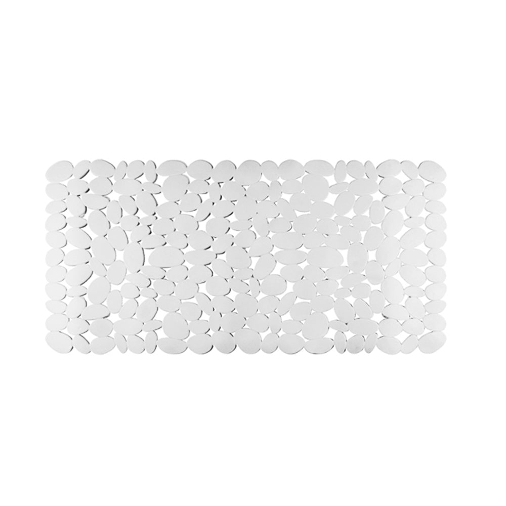 Tappeto antiscivolo per doccia o vasca modello sassolini in PVC bianco cm 72x36 by CeramicStore | Lo specialista del tuo bagno
