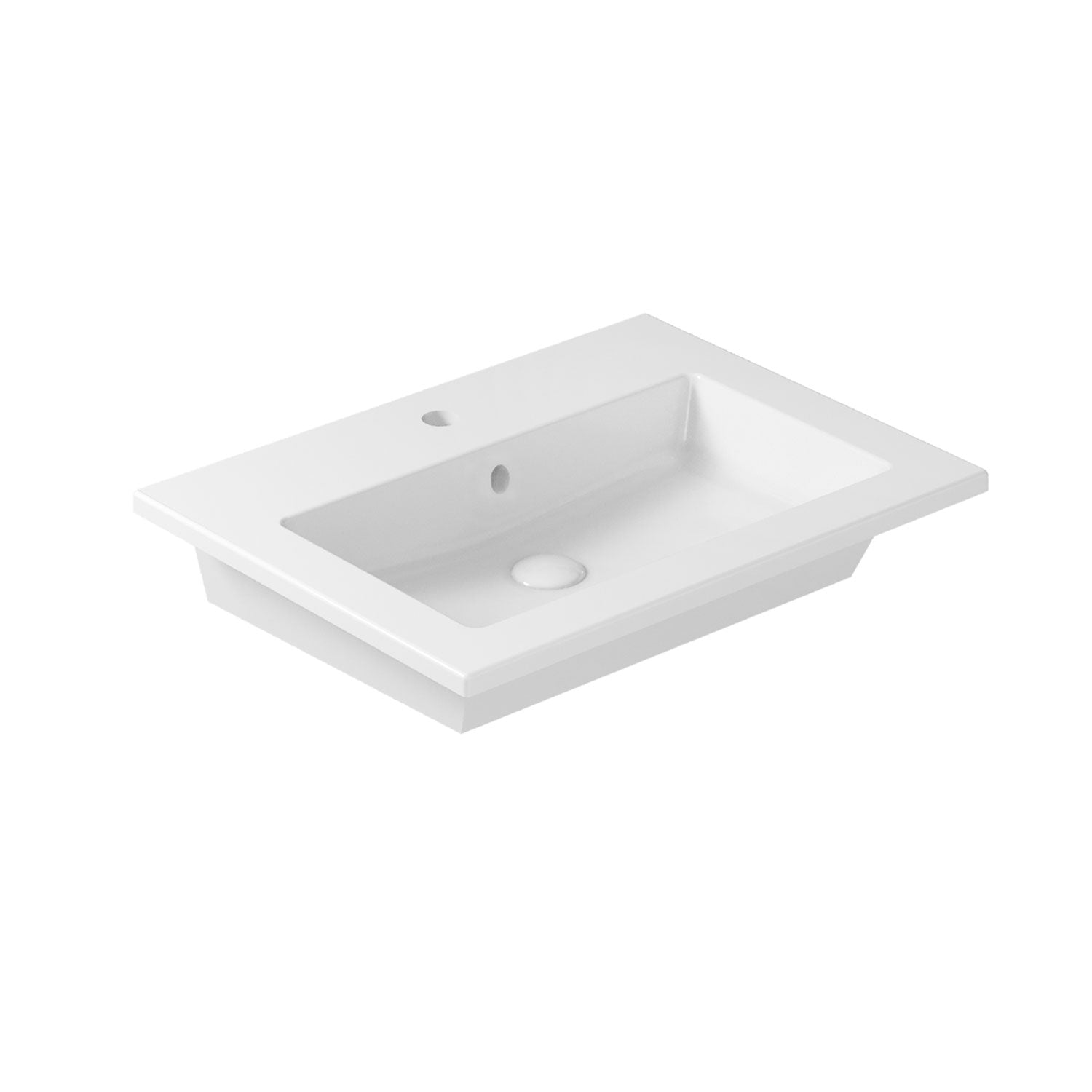 Lavabo ad incasso/sospeso serie Eden di Ceramica Galassia - Bianco lucido 61x46cm by CeramicStore | Lo specialista del tuo bagno