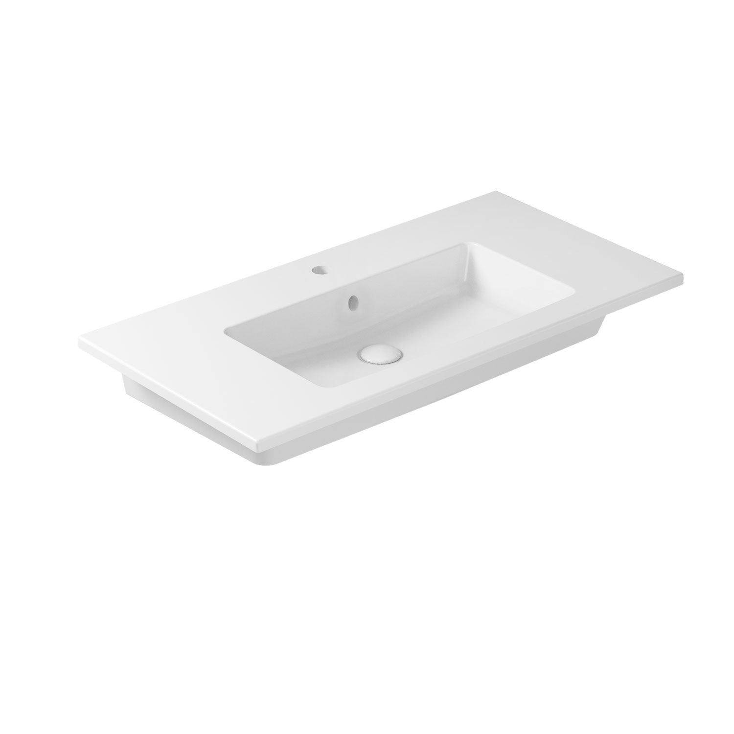 Lavabo ad incasso/sospeso serie Eden di Ceramica Galassia - Bianco lucido 91x46cm by CeramicStore | Lo specialista del tuo bagno