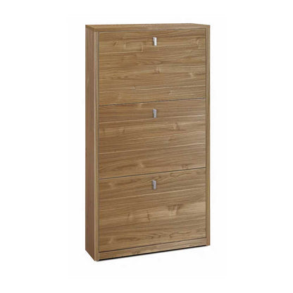 Elegante scarpiera a 3 ante con maniglia satinata finitura Noce Stelvio by Sarmog by CeramicStore | Lo specialista del tuo bagno