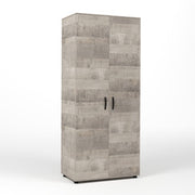 Armadio a due ante con asta appendiabiti e ripiano fisso - Rovere Platino by CeramicStore | Lo specialista del tuo bagno