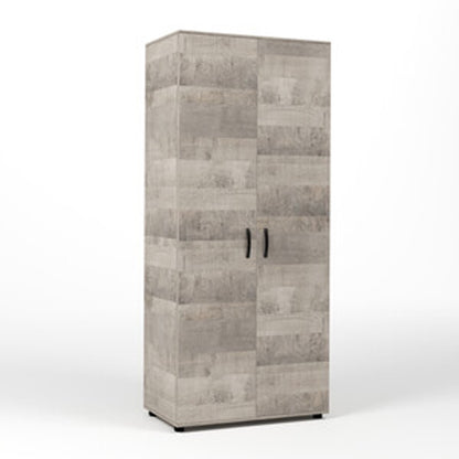 Armadio a due ante con asta appendiabiti e ripiano fisso - Rovere Platino by CeramicStore | Lo specialista del tuo bagno