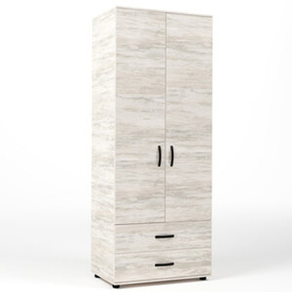 Armadio a due ante e due cassetti - Bianco Venato by CeramicStore | Lo specialista del tuo bagno