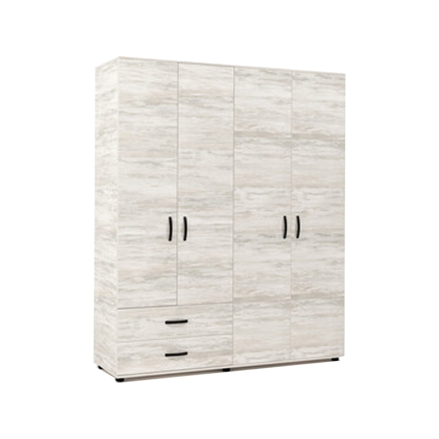 Armadio a 4 ante e 2 cassetti - Bianco Venato by CeramicStore | Lo specialista del tuo bagno