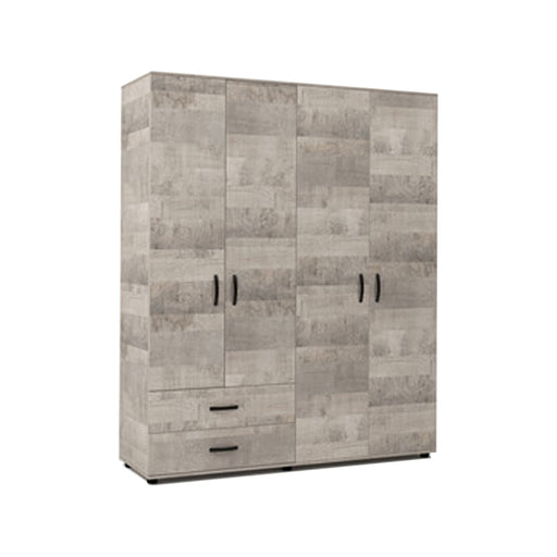 Armadio a 4 ante e 2 cassetti - Rovere Platino by CeramicStore | Lo specialista del tuo bagno