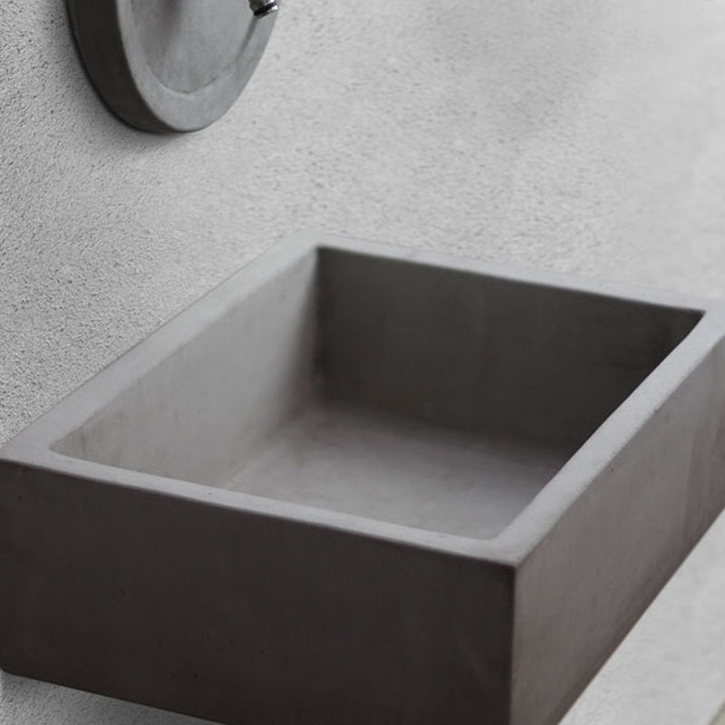 Lavello da esterno in cemento antracite cm 45x35x16h cm modello Desy by CeramicStore | Lo specialista del tuo bagno