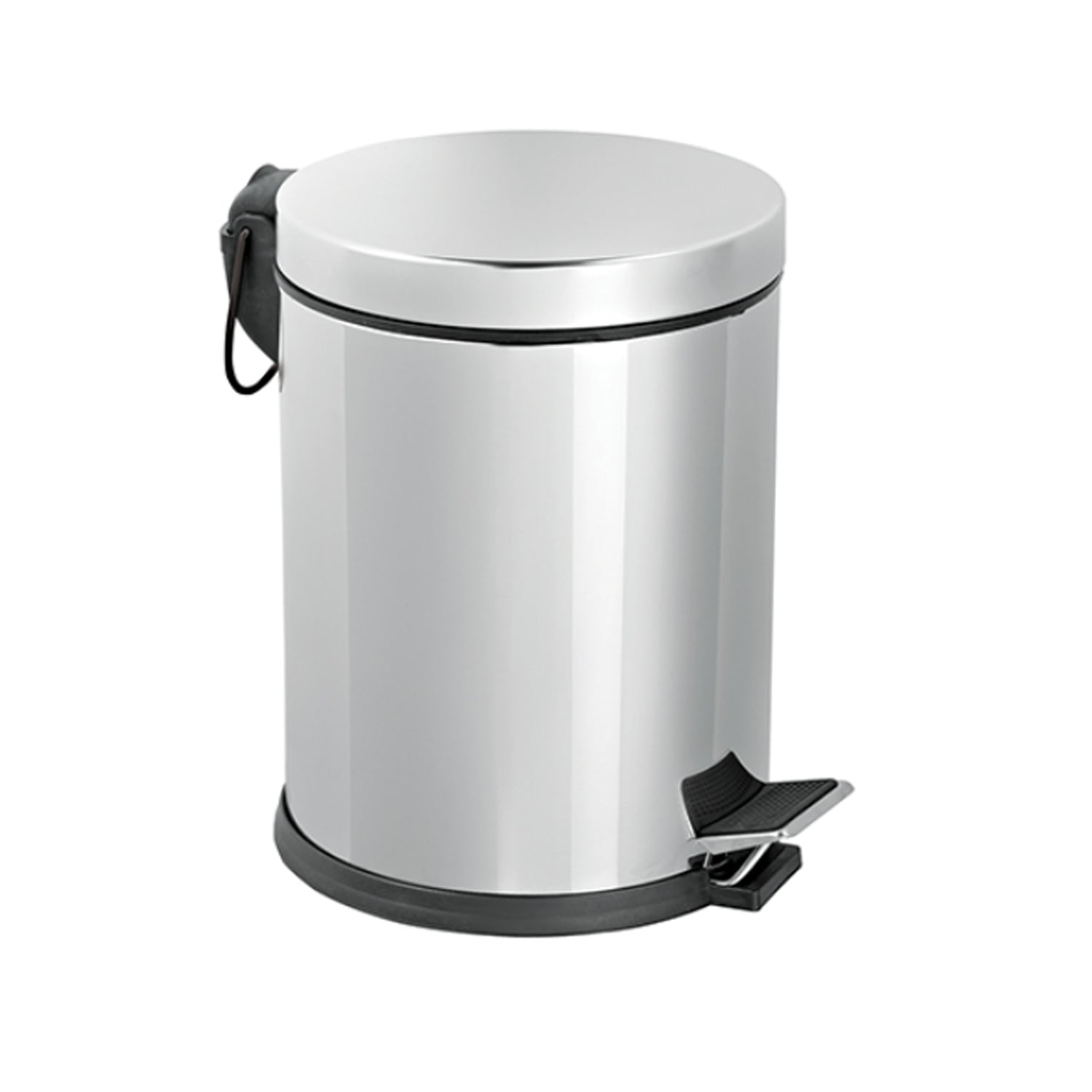 Pattumiera a pedale modello Daphne cromata 17x25 cm capienza 3lt by CeramicStore | Lo specialista del tuo bagno