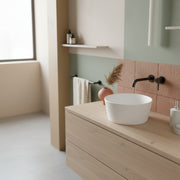 Lavabo rotondo Azzurra serie Forma à¸30x14 cm - Bianco lucido
