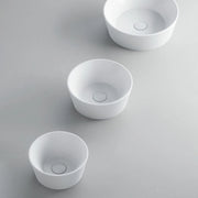 Lavabo rotondo Azzurra serie Forma à¸30x14 cm - Bianco lucido