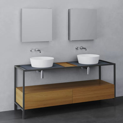 Lavabo rotondo Azzurra serie Forma à¸35x14 cm - Bianco lucido