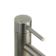 Miscelatore lavabo serie TriaSix in acciaio 316 spazzolato