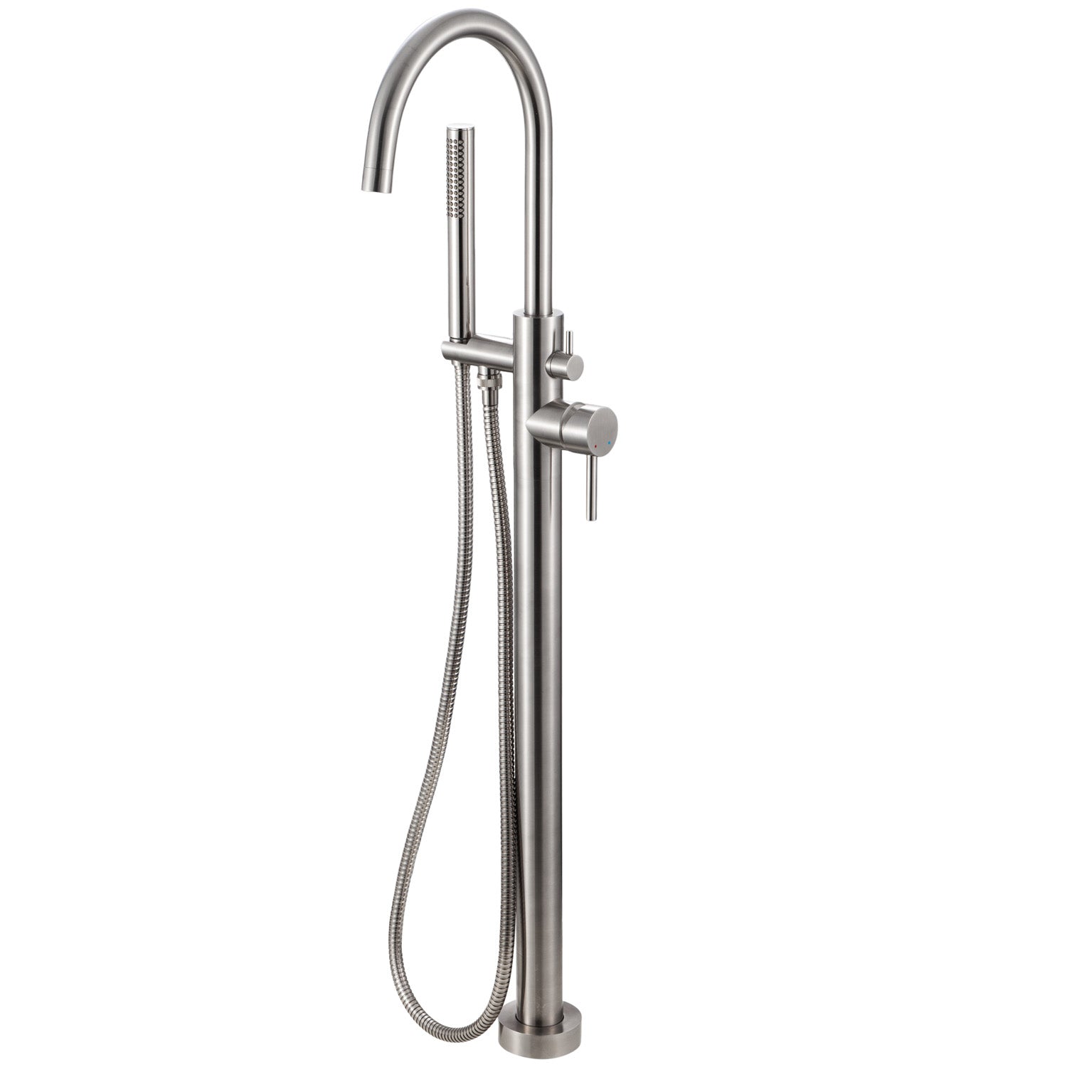 Piantana vasca a pavimento TriaSix in acciaio 316 spazzolato by CeramicStore | Lo specialista del tuo bagno