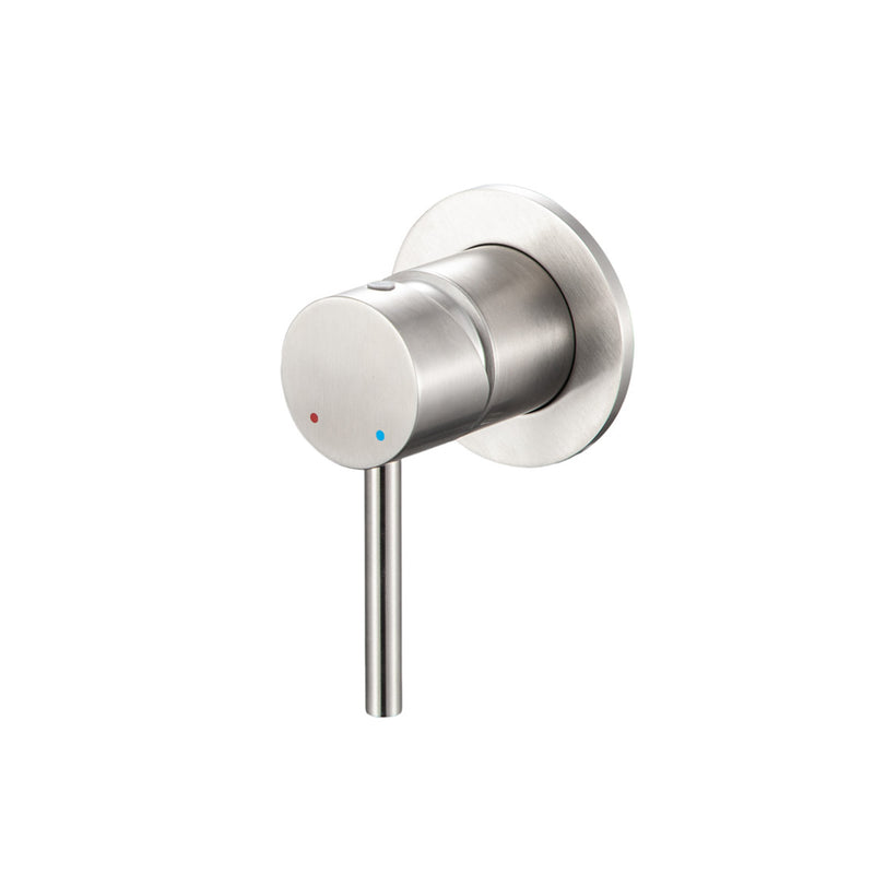 Coppia di miscelatori per lavabo ad incasso e bidet serie TriaSix in acciaio 316 spazzolato by CeramicStore | Lo specialista del tuo bagno