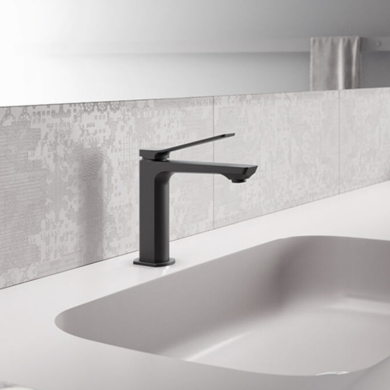 Miscelatore lavabo con scarico automatico Paffoni Tilt Nero Opaco by CeramicStore | Lo specialista del tuo bagno
