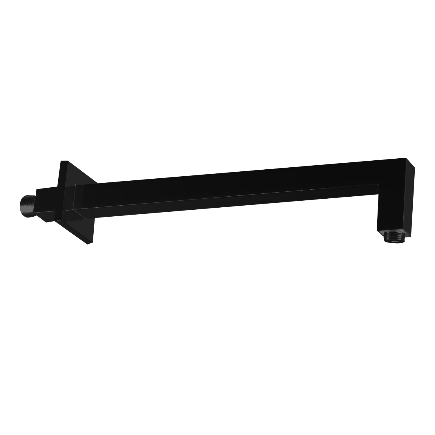 Braccio doccia quadrato da 40 cm Paffoni Level ottone nero opaco by CeramicStore | Lo specialista del tuo bagno