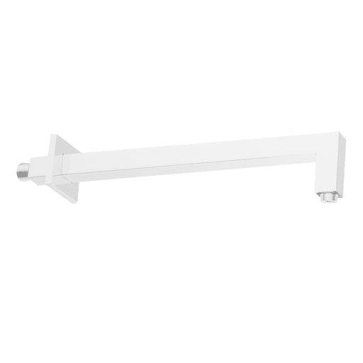 Braccio doccia quadrato da 40 cm Paffoni Level ottone bianco opaco by CeramicStore | Lo specialista del tuo bagno