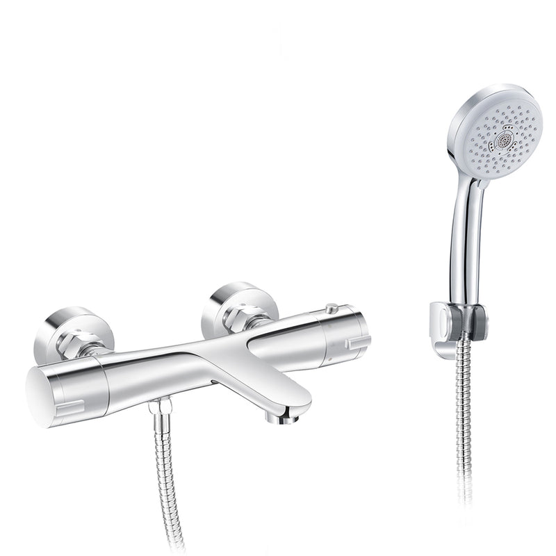 Gruppo vasca esterno termostatico completo di kit doccia con flessibile modello Jane by CeramicStore | Lo specialista del tuo bagno