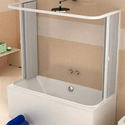 Box doccia sopra vasca a tre lati per vasche da 70x170 e 70x160 cm realizzato in PVC Rinforzato by CeramicStore | Lo specialista del tuo bagno