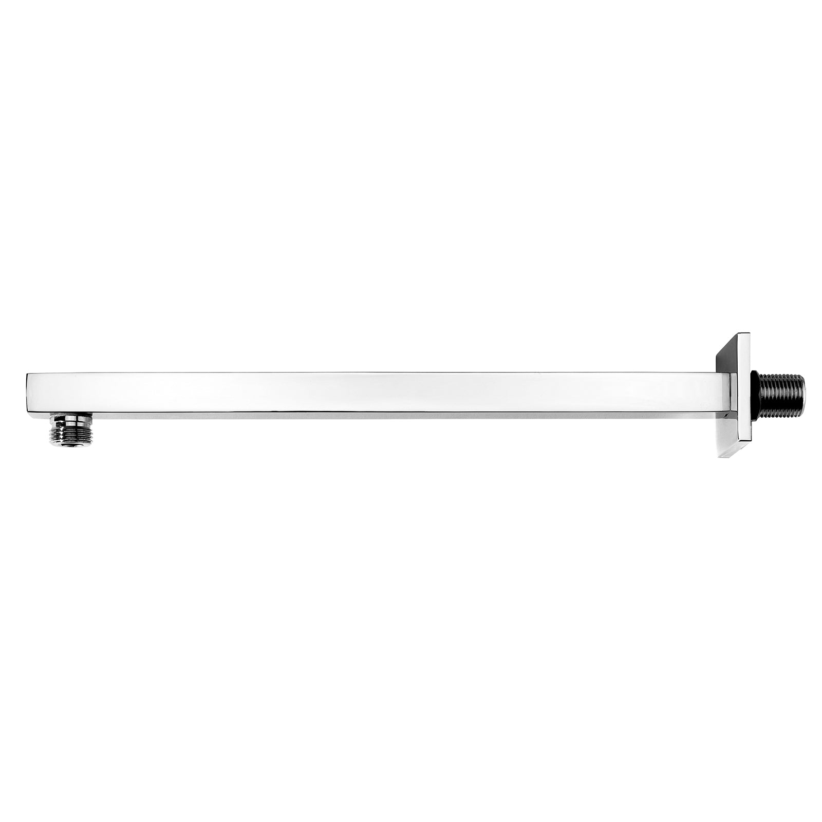 Braccio doccia quadro a parete lungo 33 cm in ottone cromo by CeramicStore | Lo specialista del tuo bagno