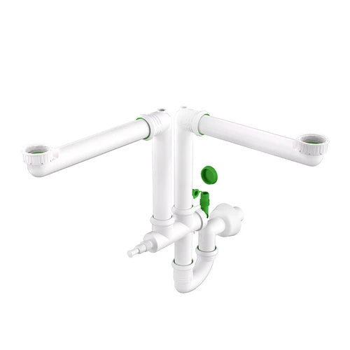 Sifone salva spazio 2 vie ring-one per lavelli cucine 1 1/2