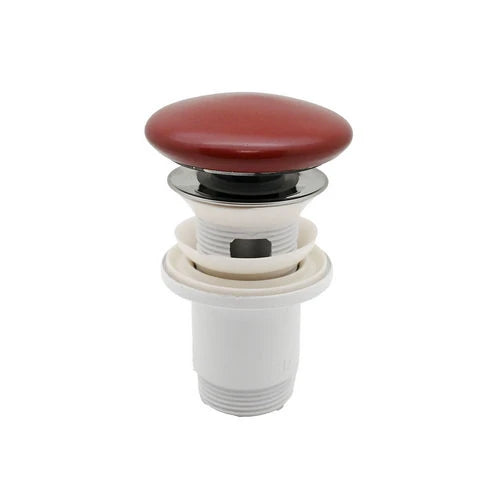 Piletta click-clack per bidet infinity con troppopieno antracite opaco