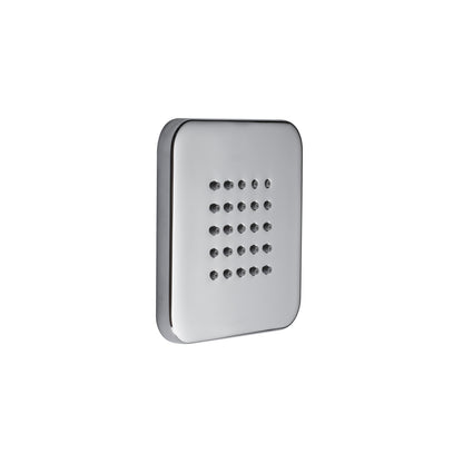 Soffione doccia autopulente 100x100 ottone cromato Bossini Cubic Round Flat by CeramicStore | Lo specialista del tuo bagno