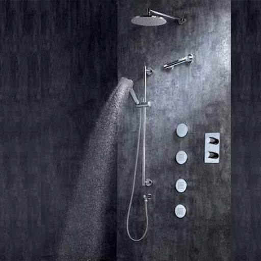 Composizione doccia Bossini Cosmo con soffione, doccetta e miscelatore termostatico 4 vie by CeramicStore | Lo specialista del tuo bagno