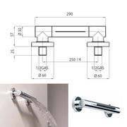 Composizione doccia Bossini Cosmo con soffione, doccetta e miscelatore termostatico 4 vie by CeramicStore | Lo specialista del tuo bagno
