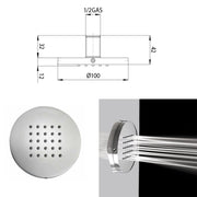 Composizione doccia Bossini Cosmo con soffione, doccetta e miscelatore termostatico 4 vie by CeramicStore | Lo specialista del tuo bagno